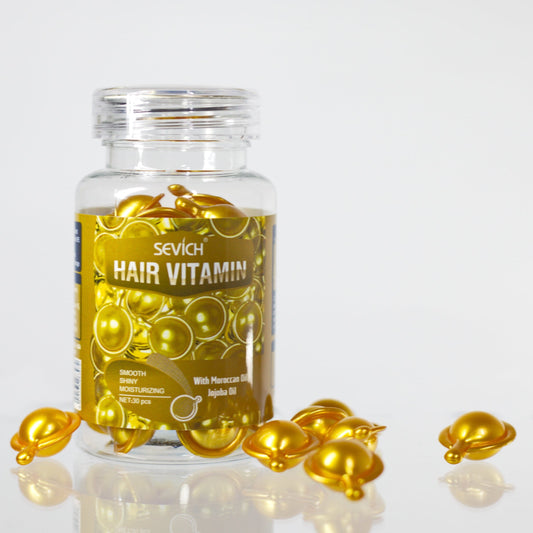 Вітаміни-капсули Sevich для ламкого та пористого волосся (золоті)