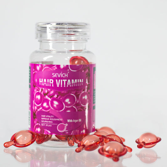 Вітаміни-капсули для волосся Sevich для ламкого та ослабленого волосся (рожеві)