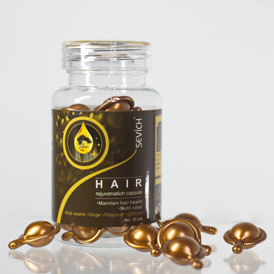 Капсули для волосся Sevich з імбиром і кунжутним маслом проти випадіння волосся (коричневі)